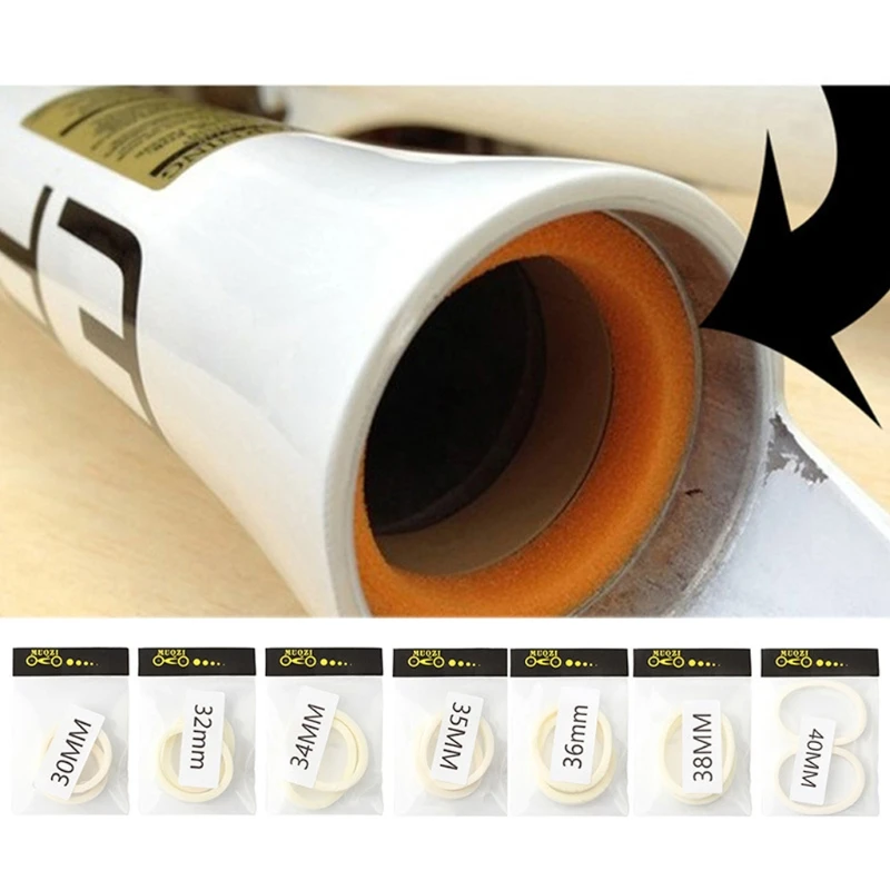 2Pcs Bike Bicycle Shock Absorbers Front Fork Sponge Foam Rings Oil Seal For RockShox Magura 30mm/32mm/34mm/35mm/36mm/38mm/40mm