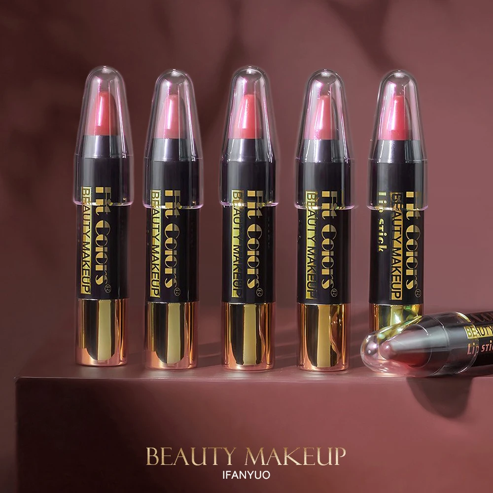 6Color Nawilżająca aksamitna kredka do ust Błyszczyk do ust Długotrwały nieprzywierający balsam do ust LipLiner Pen Makeup
