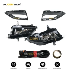 Car Fog Lights For VW Jetta MK7 2019 2020 Car-styling Front Fog Lights Fog Lamp With Bulbs Grille