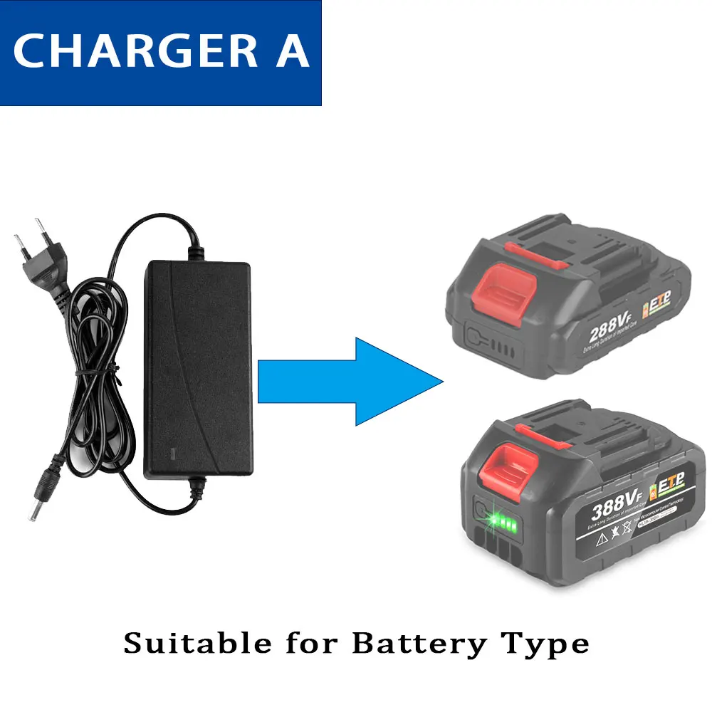 EU/US/UK Batteries Charger for Electric saws/Electric drills/Electric wrenches/Angle Grinders Batteries Charging Only Charger