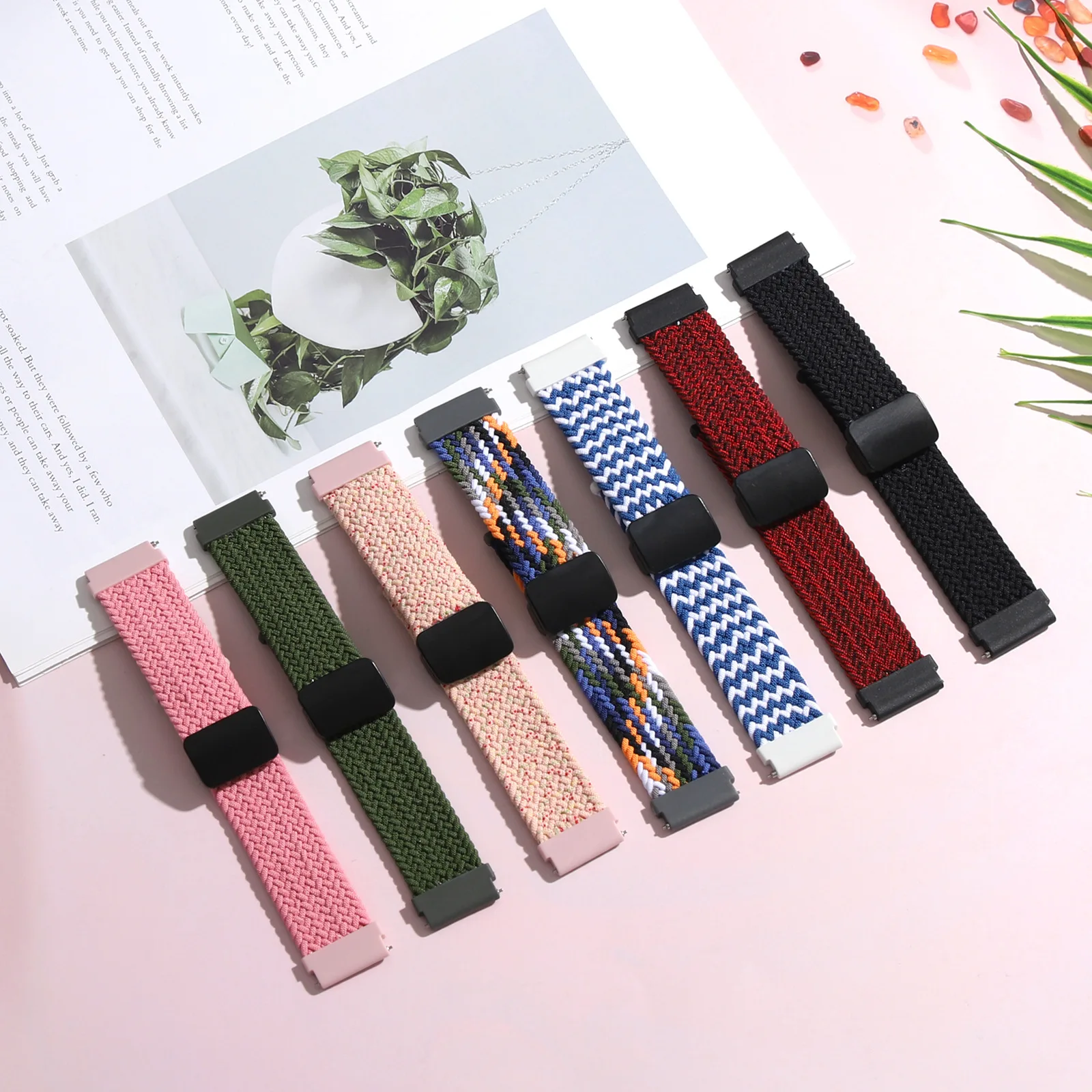 Nylon Braided Loop Strap For OnePlus Watch 2 3/OnePlus 46mm Bracelet For OPPO Watch 4Pro X X2/Realme Watch 2 3 S Pro Wristband