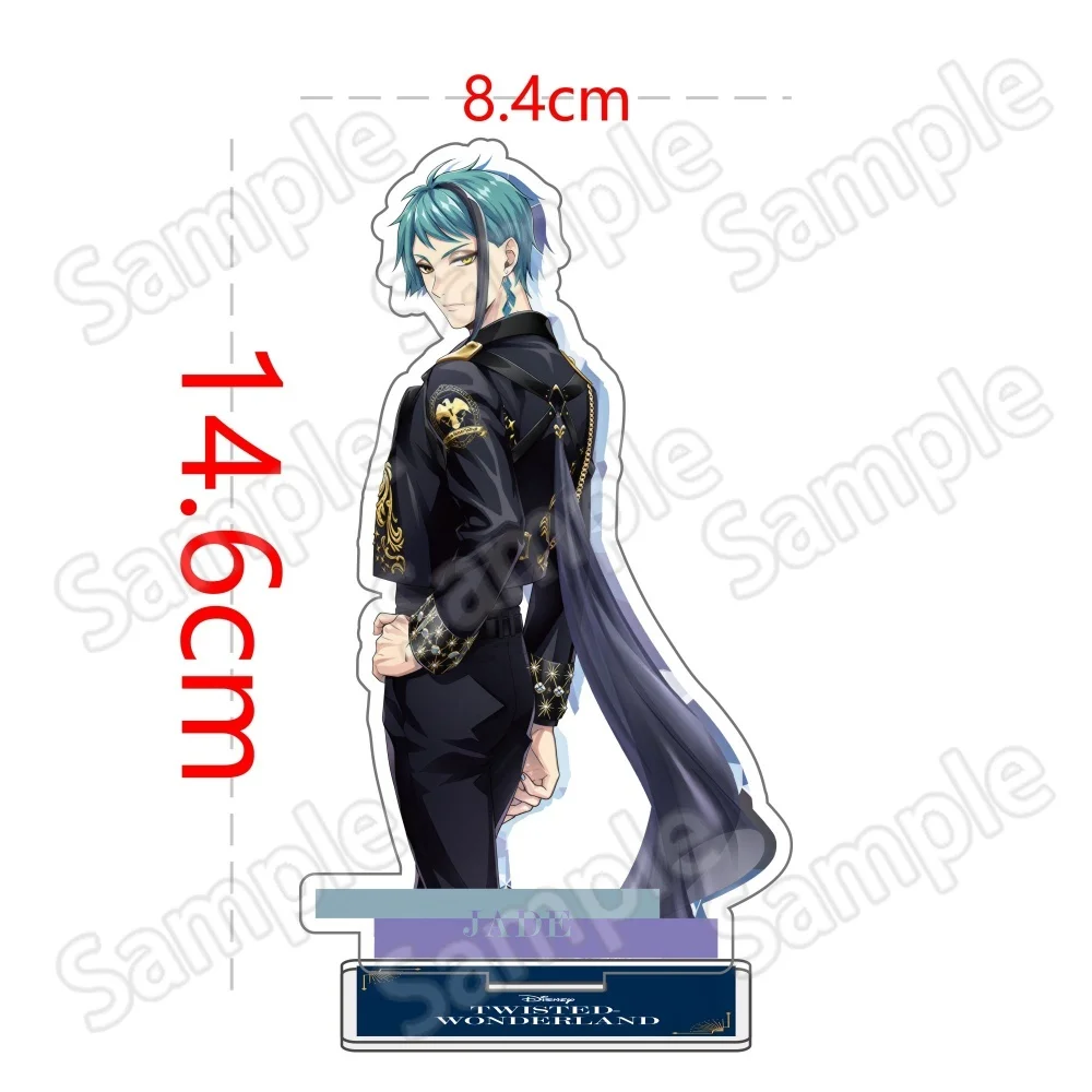 Anime Twisted Wonderland Acryl-Ständer Schlüsselanhänger 10-15cm Spiel Malleus Riddle Azul Idia Vil Leona Schreibtisch-Deko Sammlerstück Fan-Geschenk