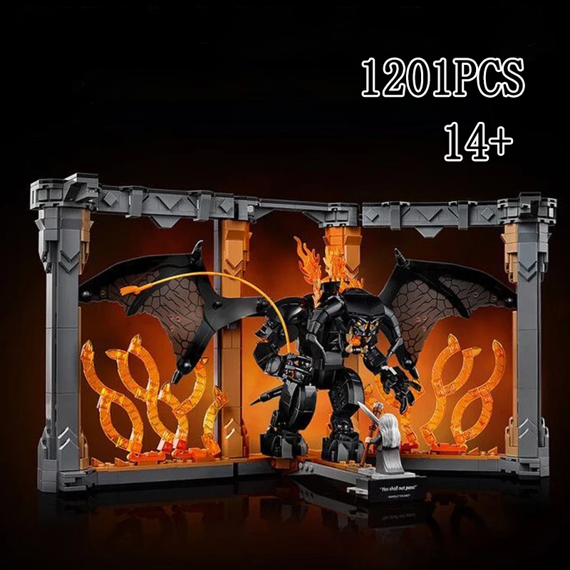 

2025 New 10367 Balrogs Book Nook Model Building Blocks Creative Bricks Toys For Kids Birthday Gifts