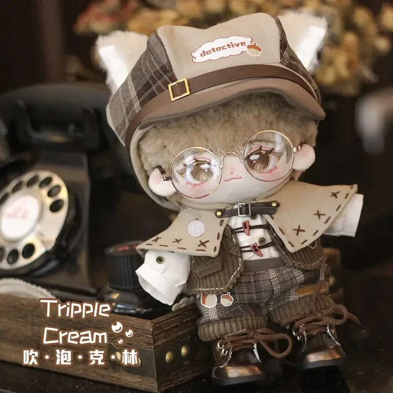 Cotton doll doll clothes 20cm, boys use baby clothes, detective cloak