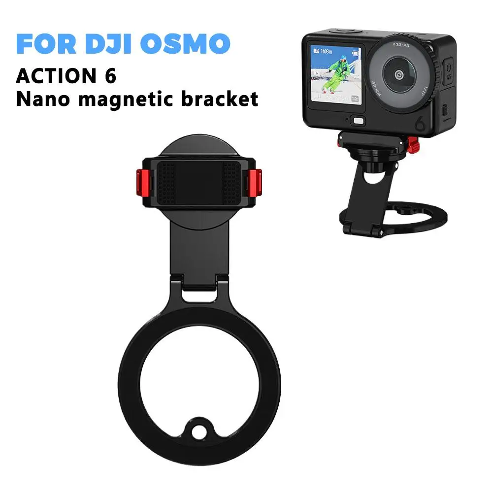 

Подходит для DJI OSMO ACTION 6/нано двунаправленный магнитный кронштейн, аксессуары для фиксированного зажима расширения Magsafe