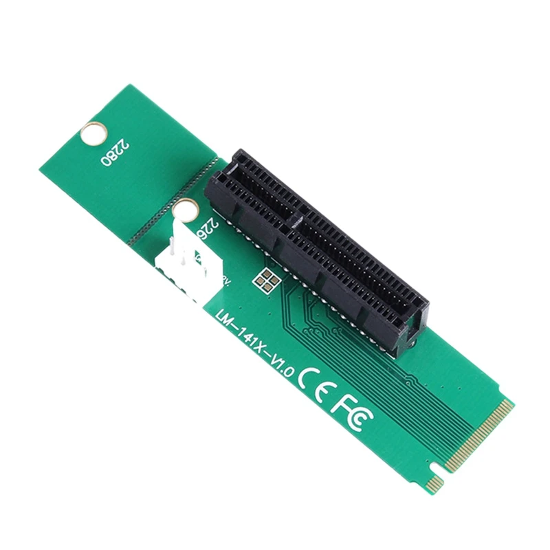 NGFF M2 M.2 To PCI-E 4X 1X Slot Riser Card Adapter Male To Female PCIE Multiplier For BTC Bitcoin Miner Antminer Mining