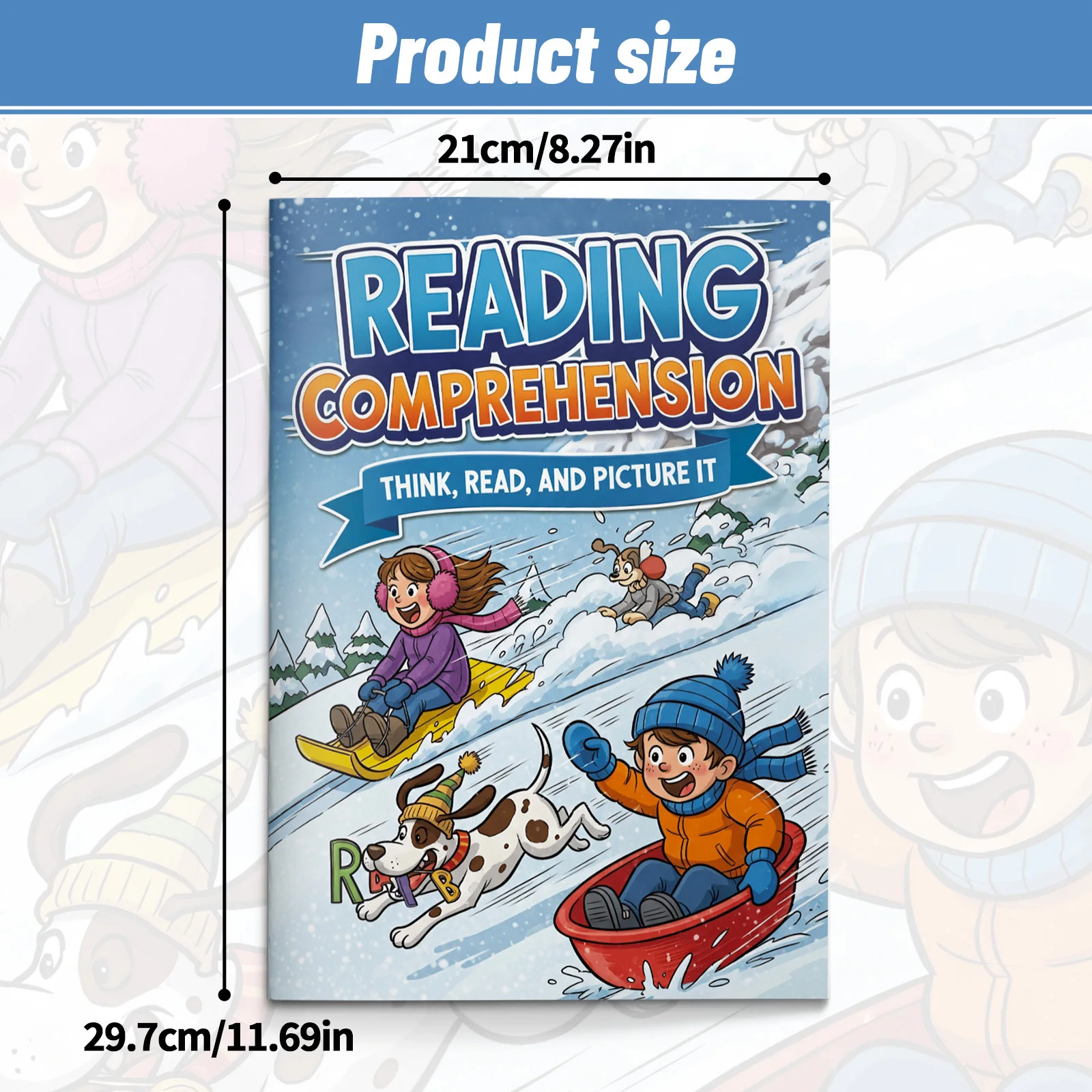 Early Learning Alphabet and Reading Workbook for Kids Activity Book with Simple Sentences Letter Recognition and Comprehension