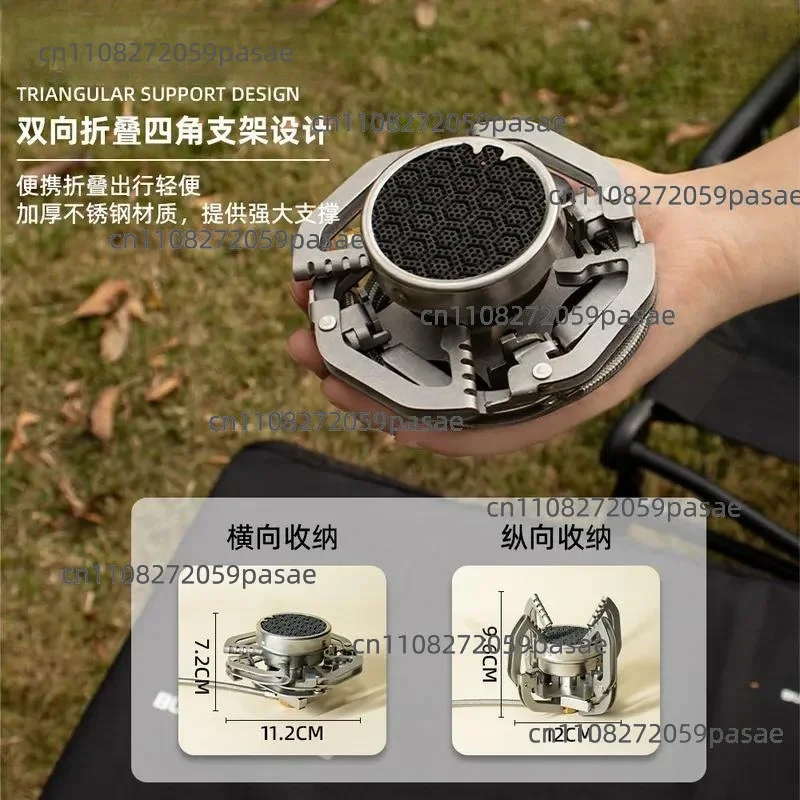 Ortable Outdoor Camping Cassette Stove Split Flying Saucer Stove Mini Tea Stove for Picnic Hiking