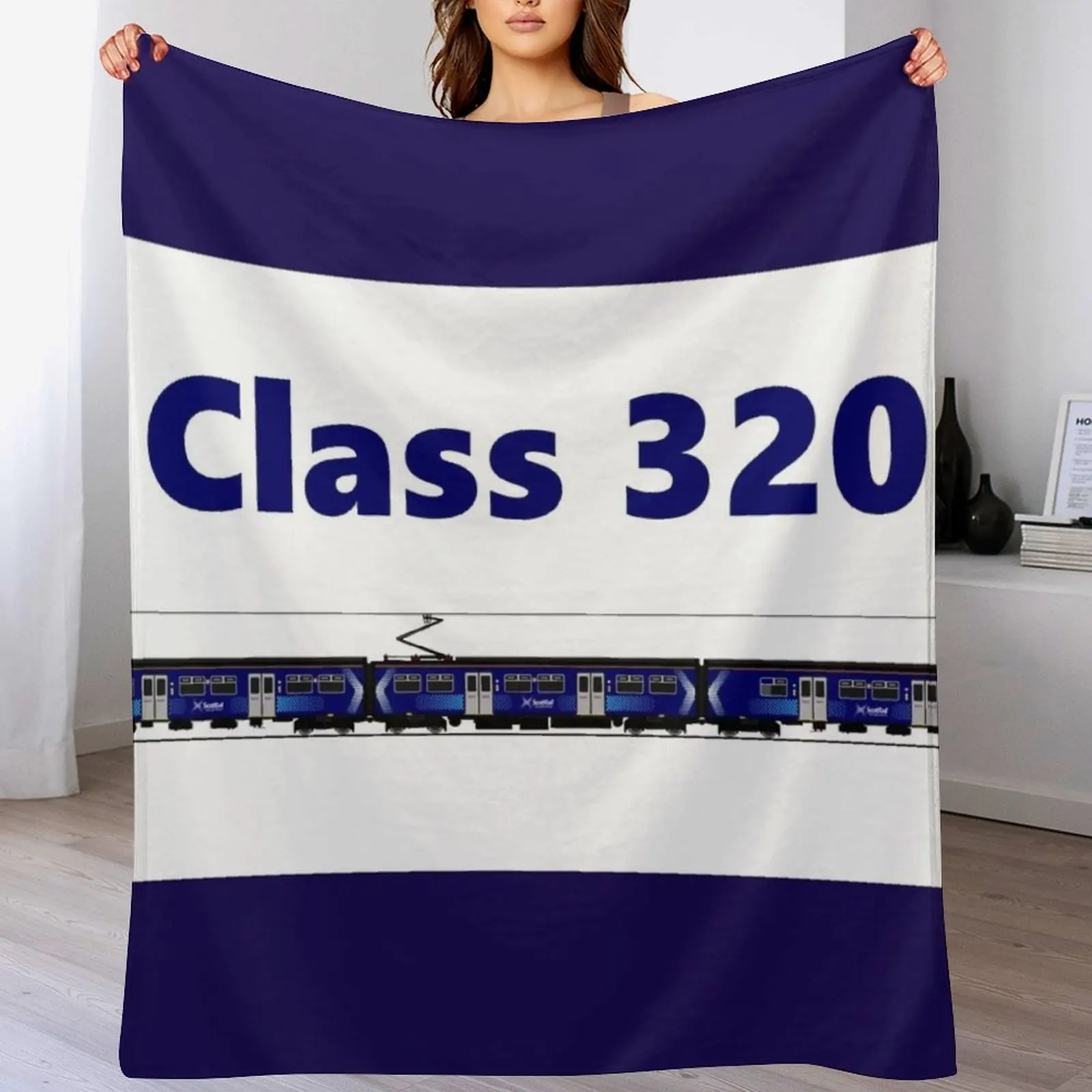 

CLASS 320 SCOTRAIL TRAIN Throw Blanket for winter for sofa Hair Shaggy Blankets