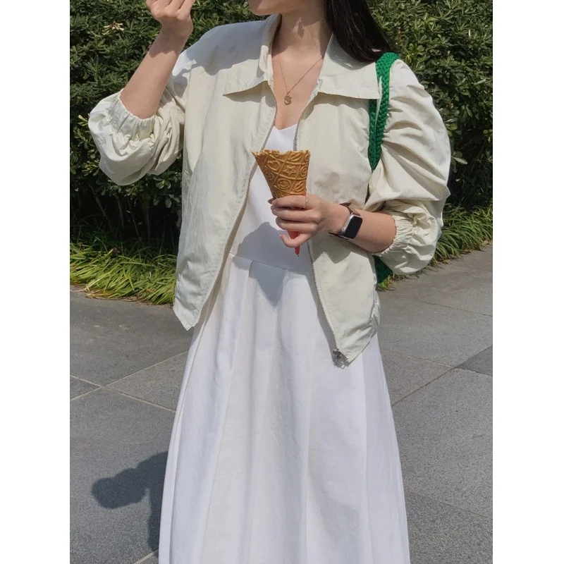 

Мягкий тонкий кардиган Soft Ele Dongdaemun, короткий, с защитой от солнца, для кондиционированных помещений, женская корейская куртка на весну-осень