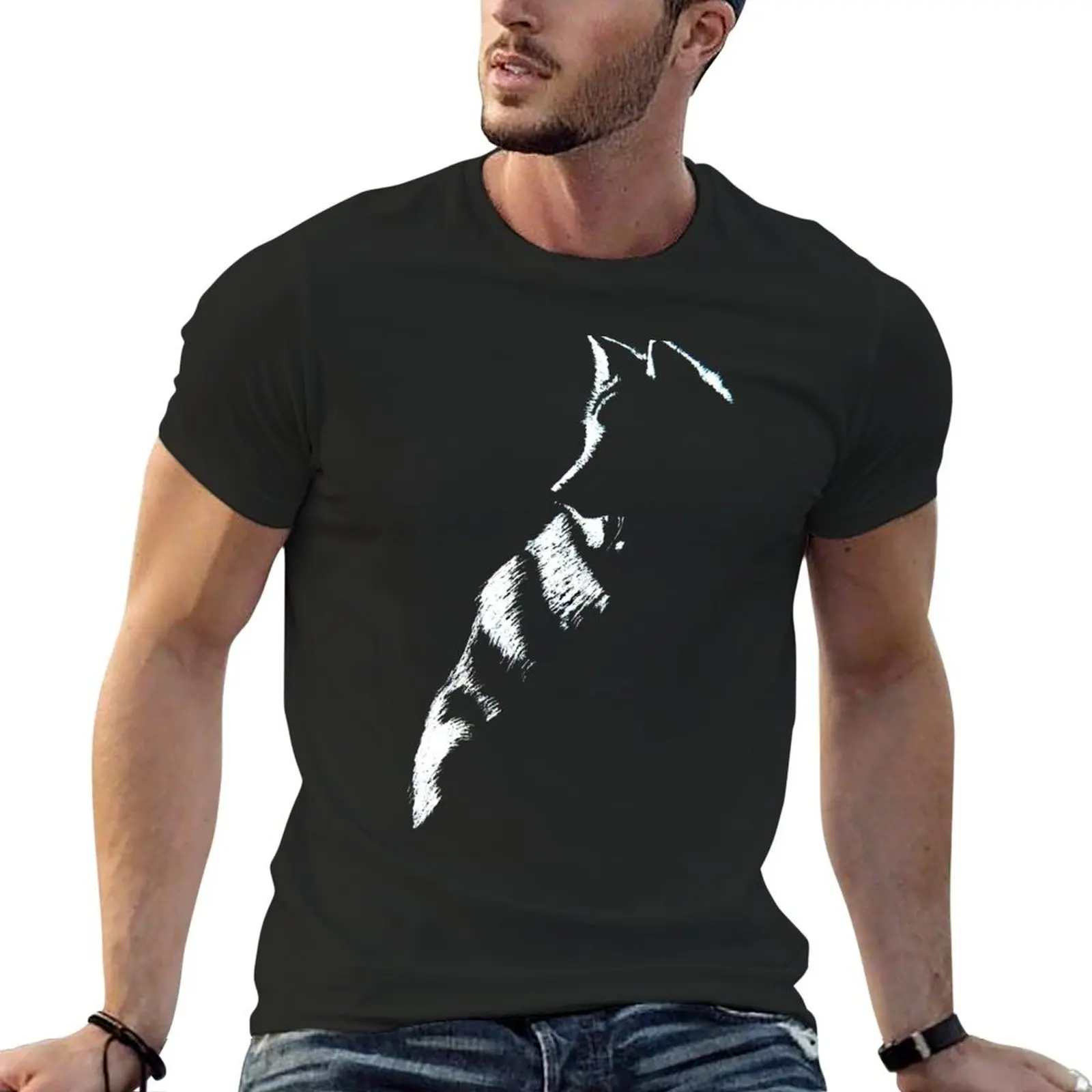 Lobo T-Shirt Mann Kleidung Kurzarm T-Shirt Herren T-Shirt Grafik