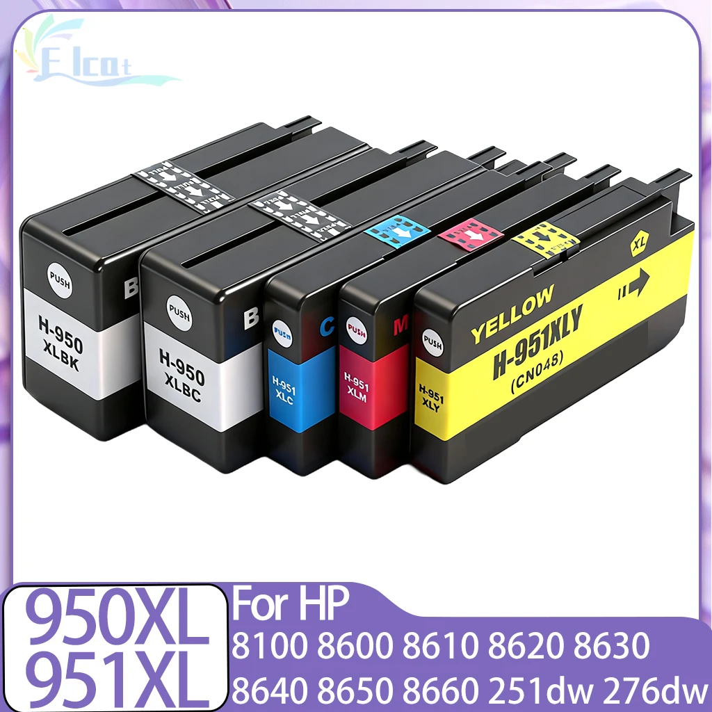 

950XL 951XL 950 951 картридж для принтера HP Officejet Pro 8600 8100 8610 8620 8630 8640 8625 8650 8660 8615 251dw 276dw