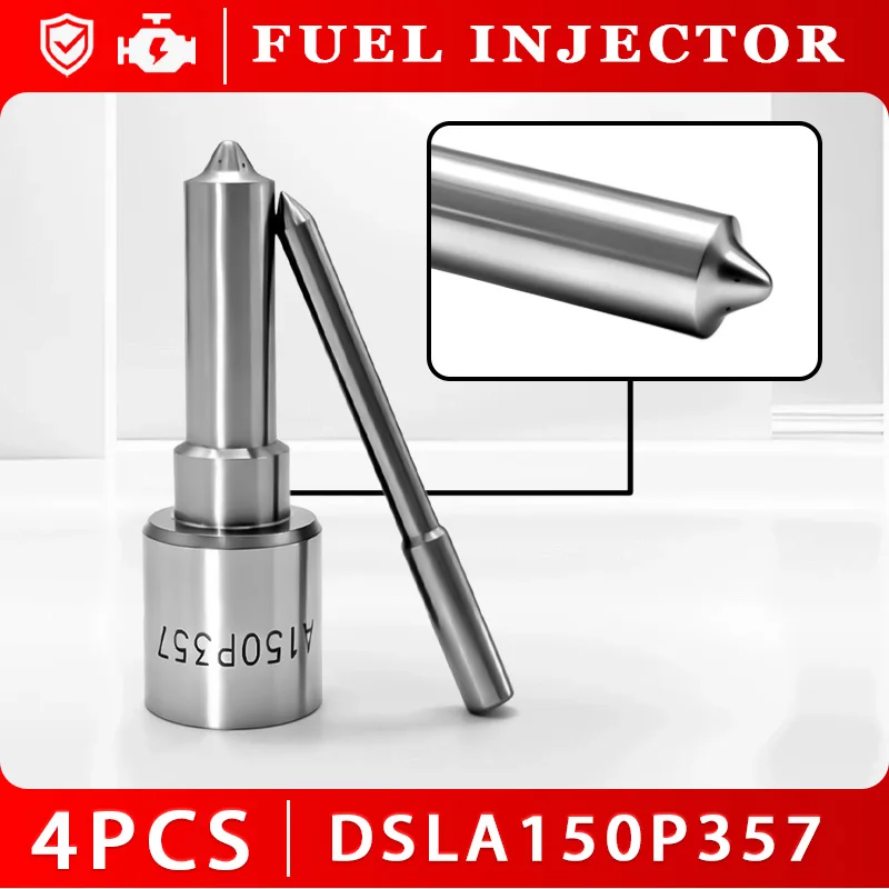 DSLA150P357[4Pcs]Nozzle{DSLA150P706 DSLA150P520}White Needle Flat Head Atomized Fuel Suitable For Diesel Injection System XF2424