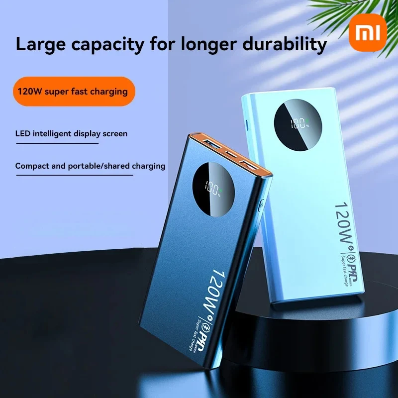 Xiaomi 50000mAh Power Bank 120W Fast Charging High Capacity Portable Battery Charger Moblie Powerbank For iPhone Samsung Huawei