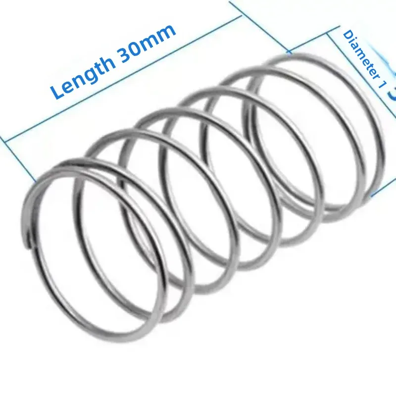 Microwave Oven Door Button Spring - 30mm Length Compression Spring Replacement