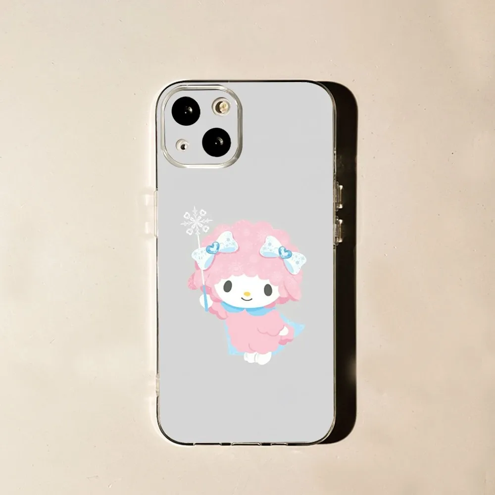 S-Sanrio My Sweet P-Piano Phone Case For iPhone 15,14,13,12,11 Plus,Pro,Max,XR,XS,X,7,8 Plus,SE,Mini Transparent Silicone Soft