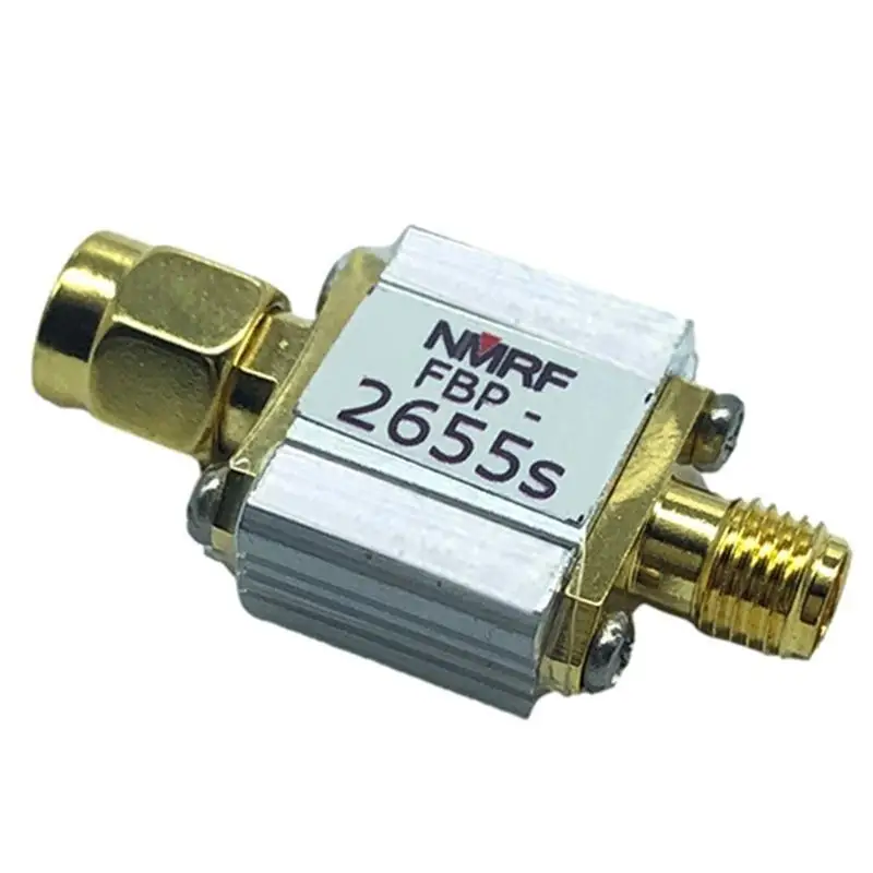 652F 2655MHz LTE dedicated bandpass filter, SMA SMA-M/F 1dB passband 2620-2690Mhz