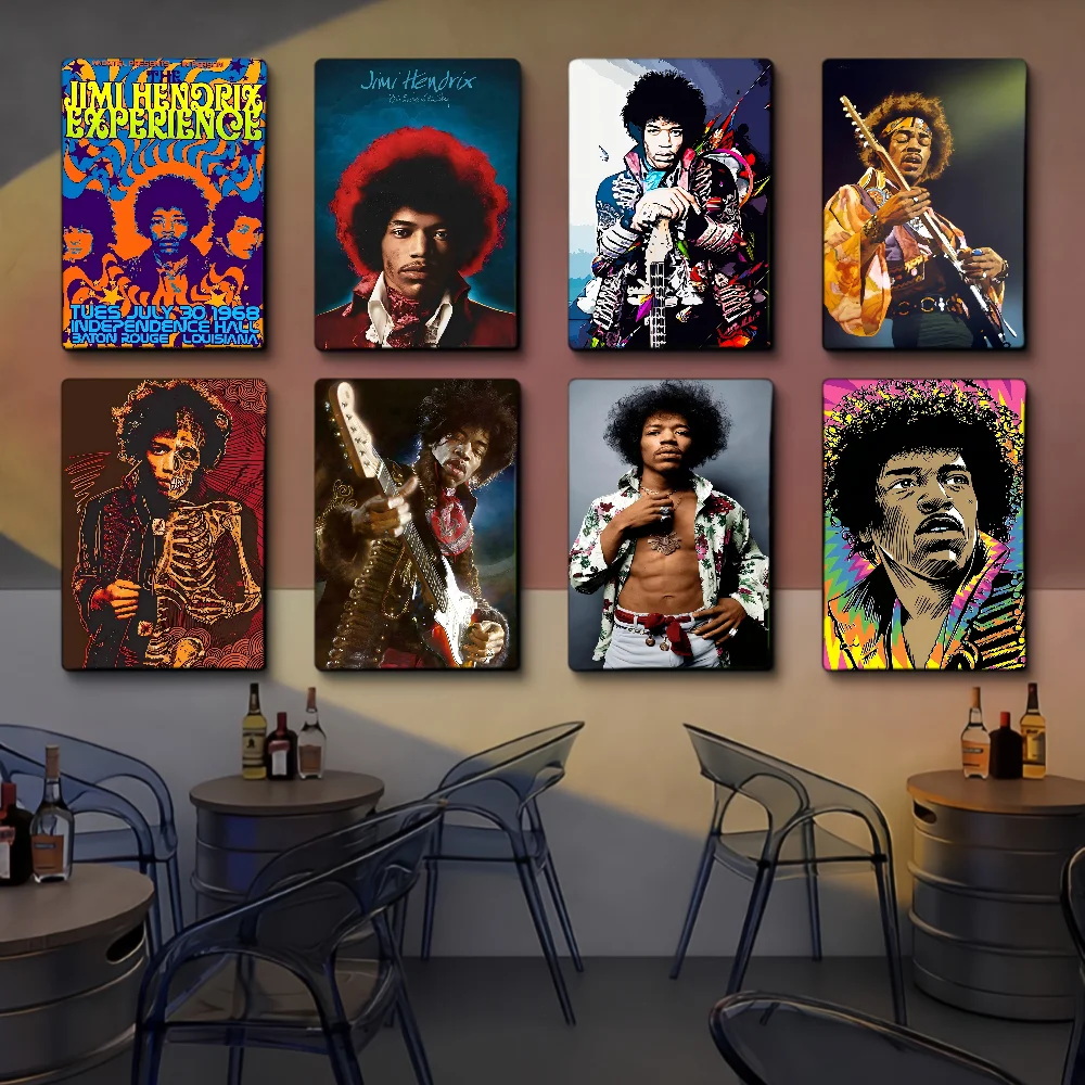 SINGER J-JIMI H-HENDRIX Classic Movie Posters HD Quality Poster Wall Art Painting Study Nordic Home Decor