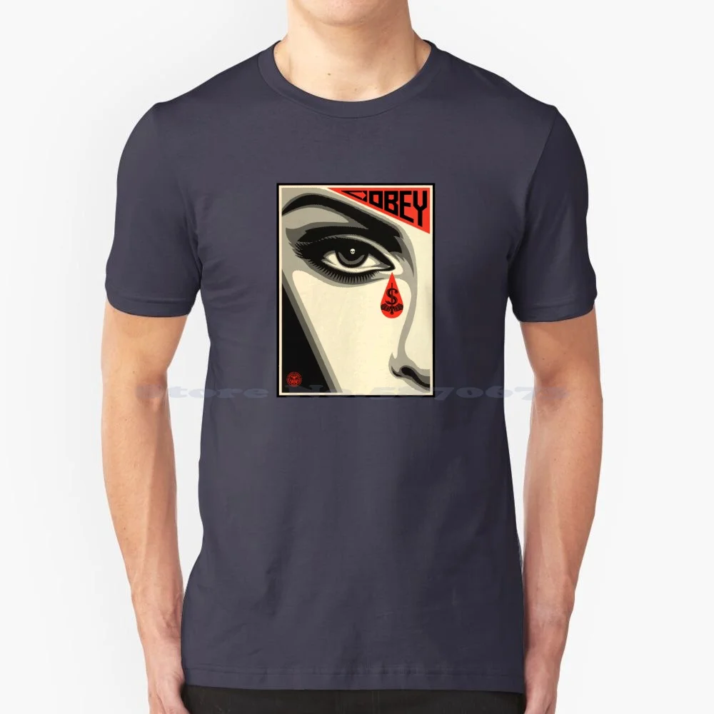 

Shepard Fairey T Shirt 100% Cotton Tee Vintage Make Art Cool Retro Funny Not War Man Girl Quote Classic Peace Popart Women Eye