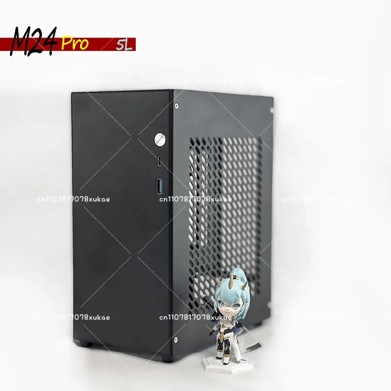 M24pro ITX Mini Portable Side Transparent A4 Portable Chassis Small 1Uflex Power Single Display Chassis K39