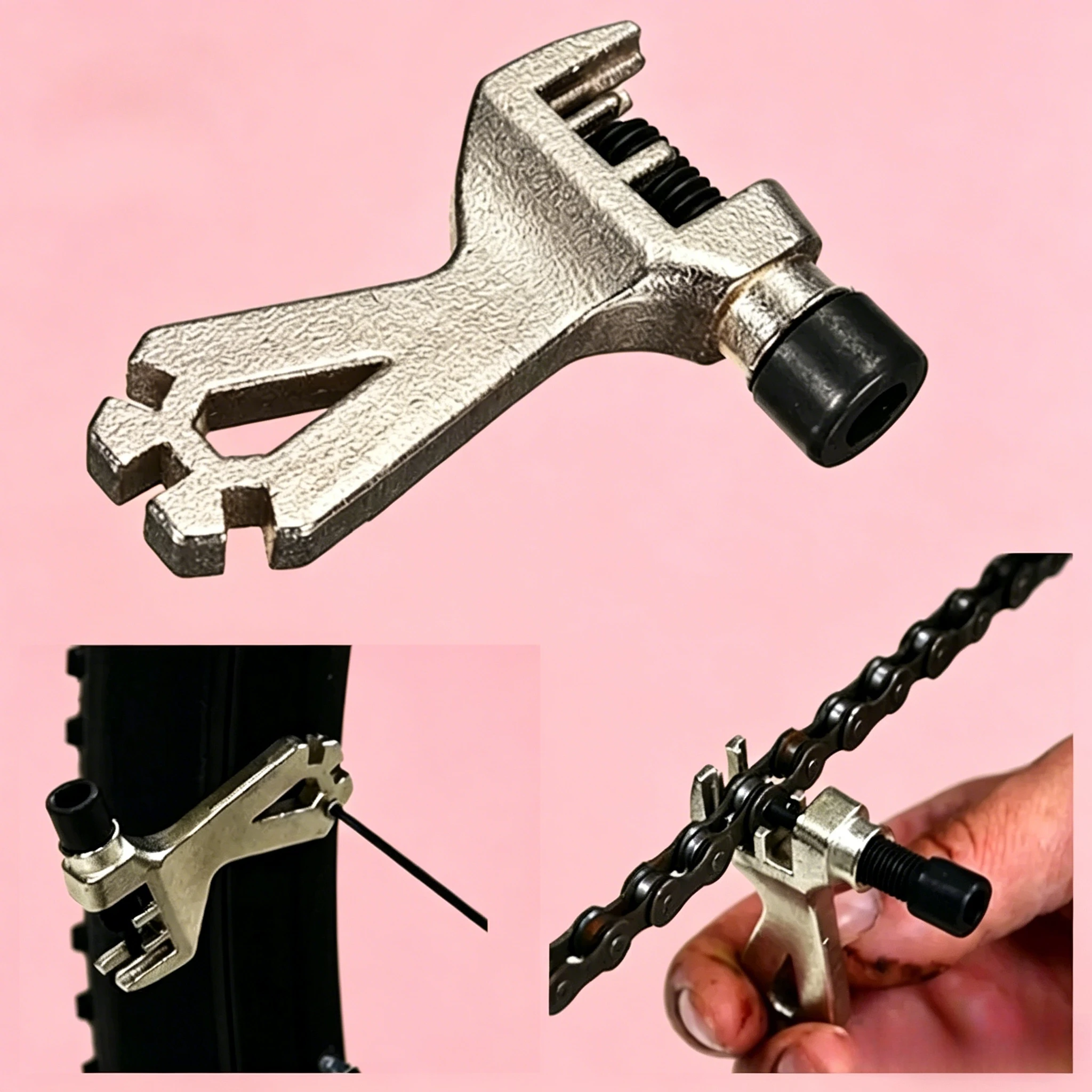 Bicycle Chain Cutter Tool Mini Steel Chain Breaker Spoke Wrench Repair Accessories for MTB Road Bike