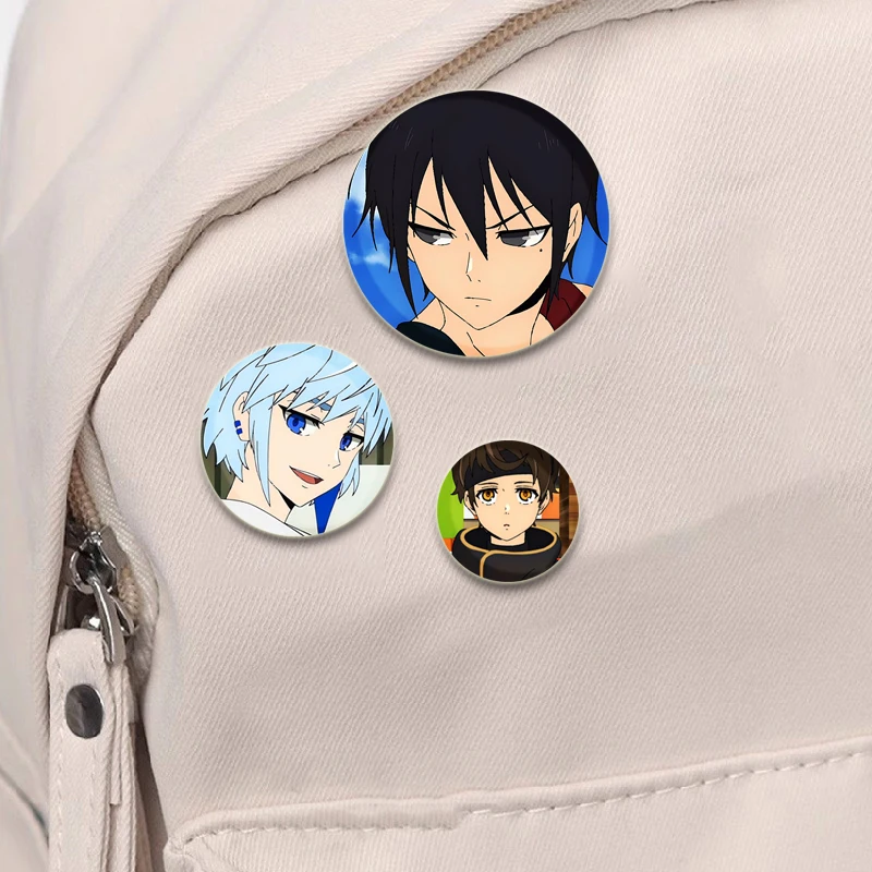 Anime Torre de Deus Broches, Emblema dos desenhos animados, Jaqueta, Jeans, Alfinetes de lapela, Presentes, Khun, Aguero, Agnis, Vigésimo Quinto Bam, Hwa, Ryun, D · Jahad, desenhos animados