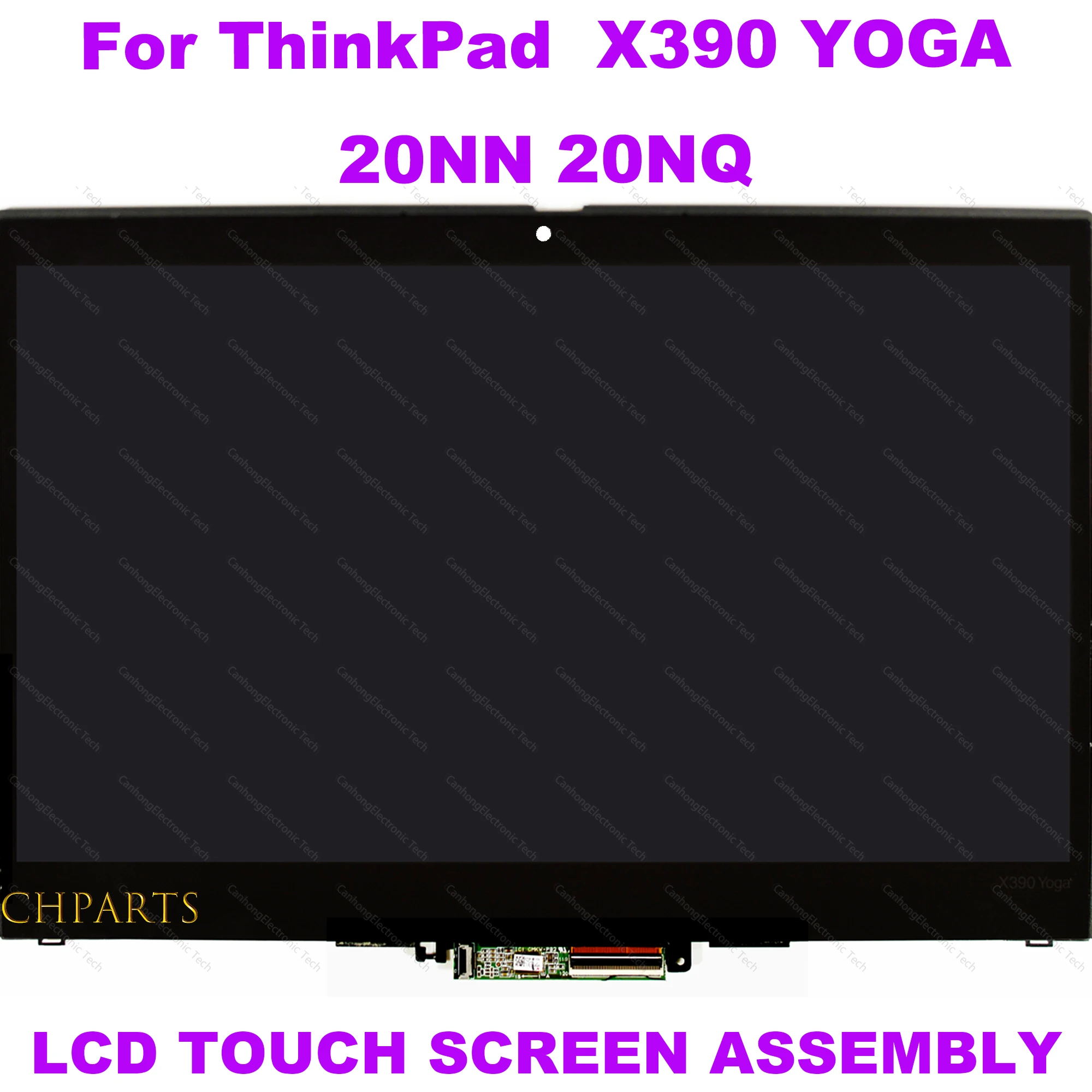 Imagem -02 - para Lenovo Thinkpad X390 Yoga 20nn 20nq Portátil Fhd Display Lcd de Vidro da Tela Toque Digitador Assembléia