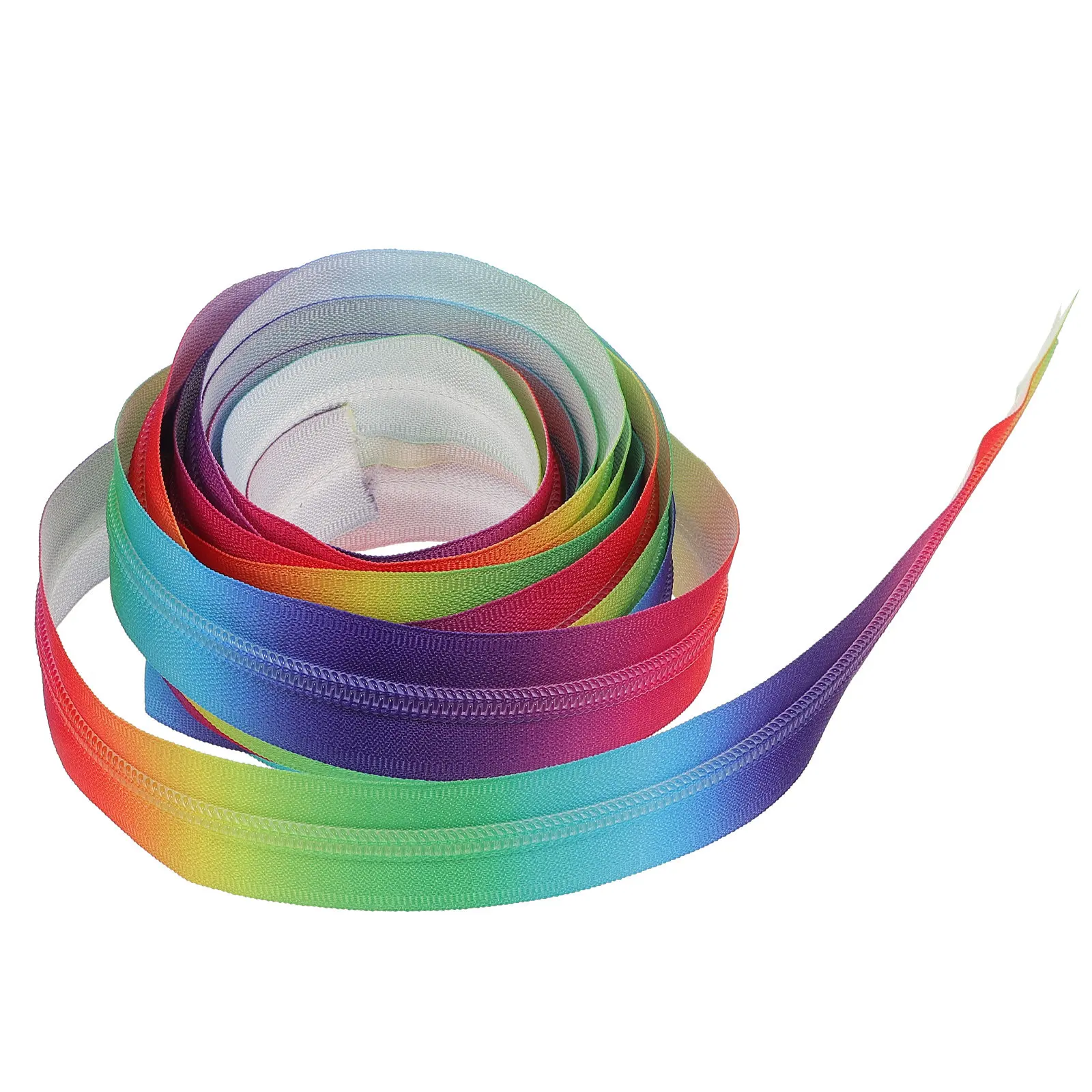 

1 шт. Радужная нейлоновая спиральная молния длиной 50 см, сверхпрочная, для шитья, рукоделия, сумок, рюкзаков, подушек, юбок, чемоданов