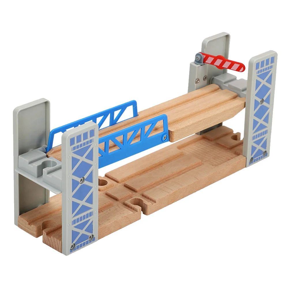 

Track Bridge Compatible with Other Railway Toys Tracks Railroad Bulk Train Overpass Model Wooden DIY Sturdy