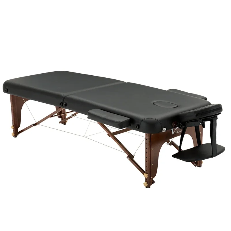 Modern Beauty Salon Wood Folding Portable Acupuncture Bed Massage Table