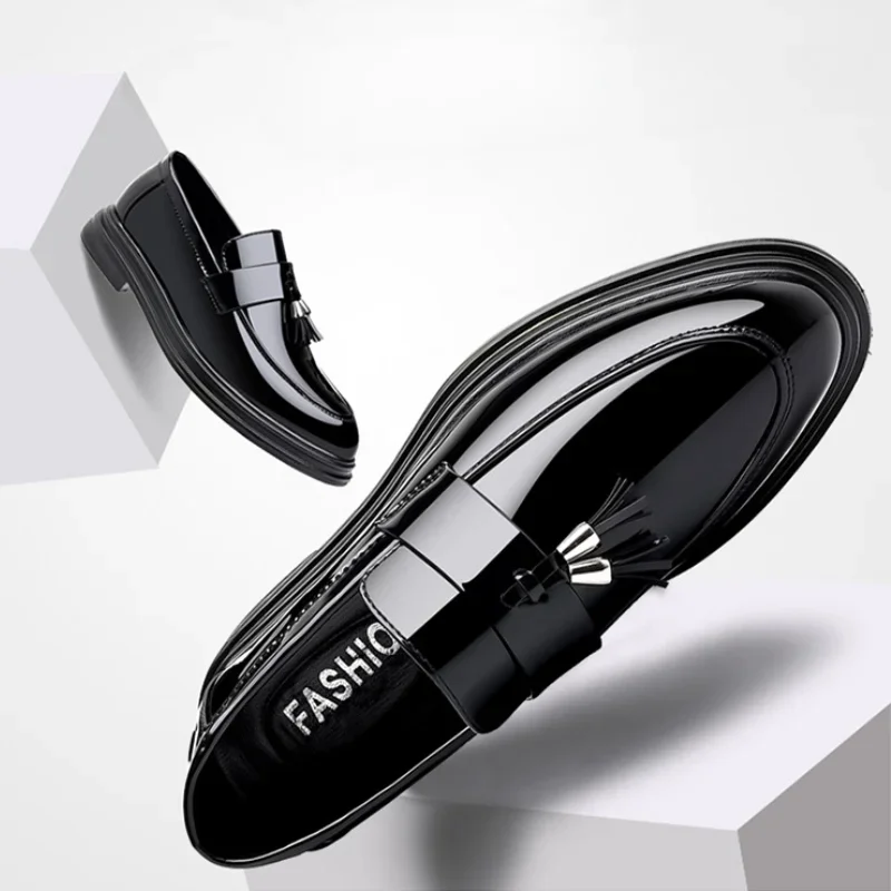 

Men's Business Dress Shoes Slip-on Shoes Men Leather Shoe Summer Loafers Classic Wedding Shoes Comfortable Zapatos Para Hombres