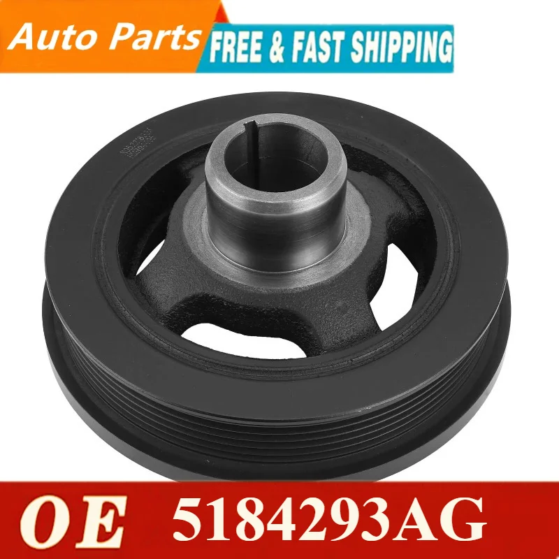 

Engine Harmonic Balancer fit for Chrysler Dodge Grand Caravan Jeep Ram Volkswagen 5184293AC, 5184293AG, 5184293AH