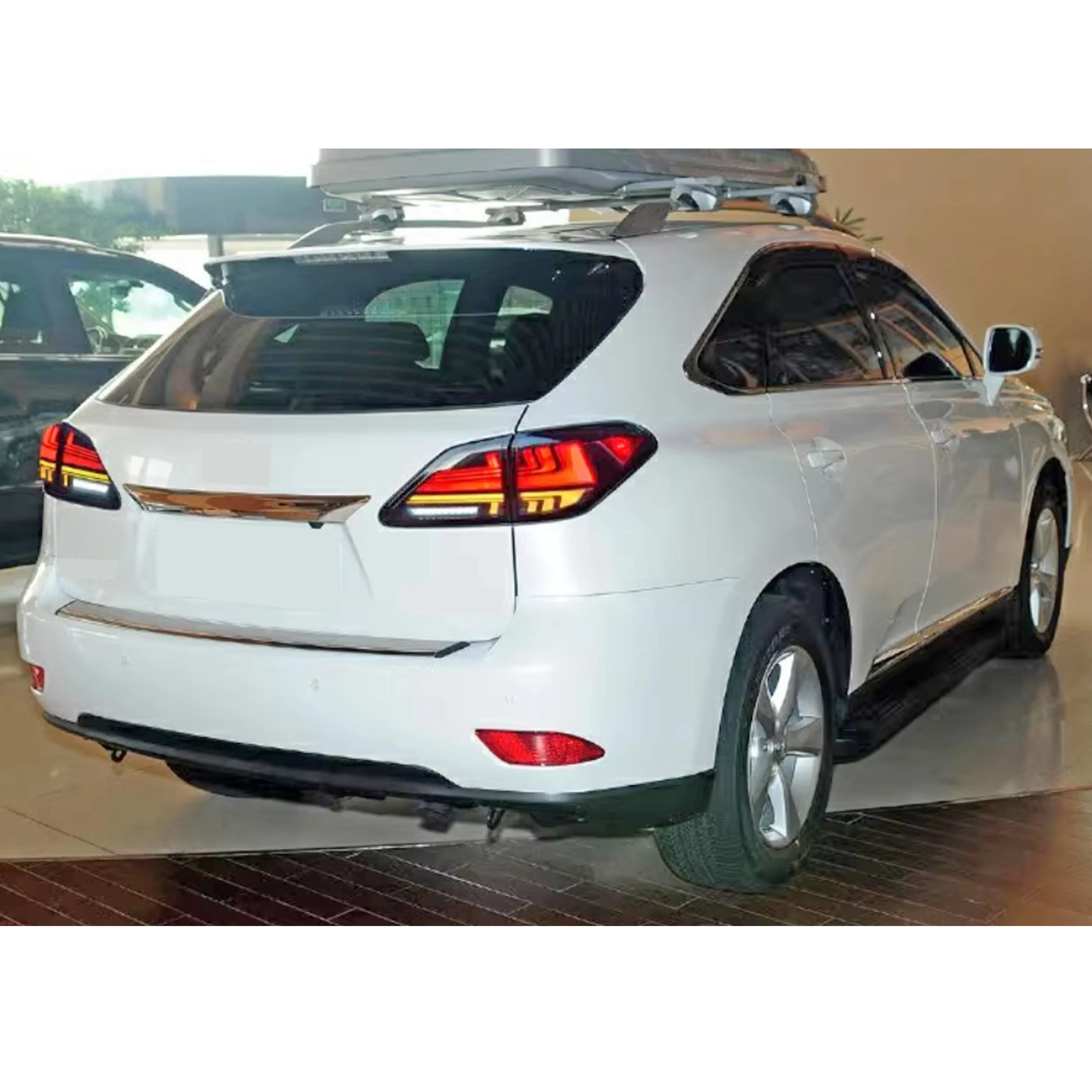 Светодиодные задние фонари для Lexus RX350 RX450h 2010-2015, динамическая анимация, последовательный поворотник, прозрачные задние фонари в сборе