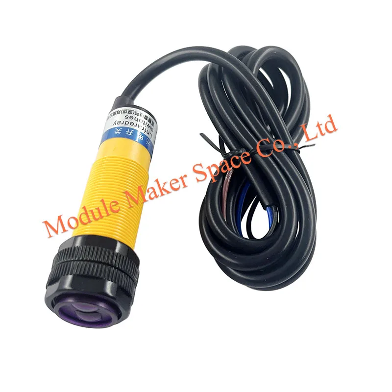 M18 Photoelectric Sensor Switch Diffuse Reflective NPN NO 10cm 30cm Detection E3F-DS10C4 E3F-30C4 E3F-C1 E3F-10P E3F-30P1