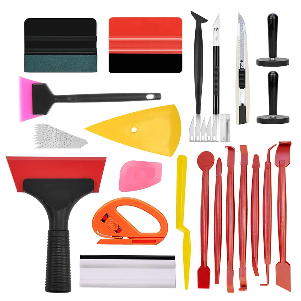 NeoWrap Car Window Film Installation Kit Vinyl Wrap Tools Micro Stick Squeegee Rubber Scraper Utility Knife Wrap Magnet Holder