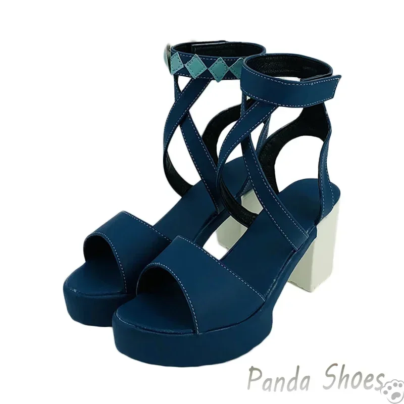 Genshinimpact Jean 코스프레 신발 애니메이션 게임 Cos 롱 부츠 Jean Gunnhildr 코스프레 의상 콘 할로윈 파티를위한 신발