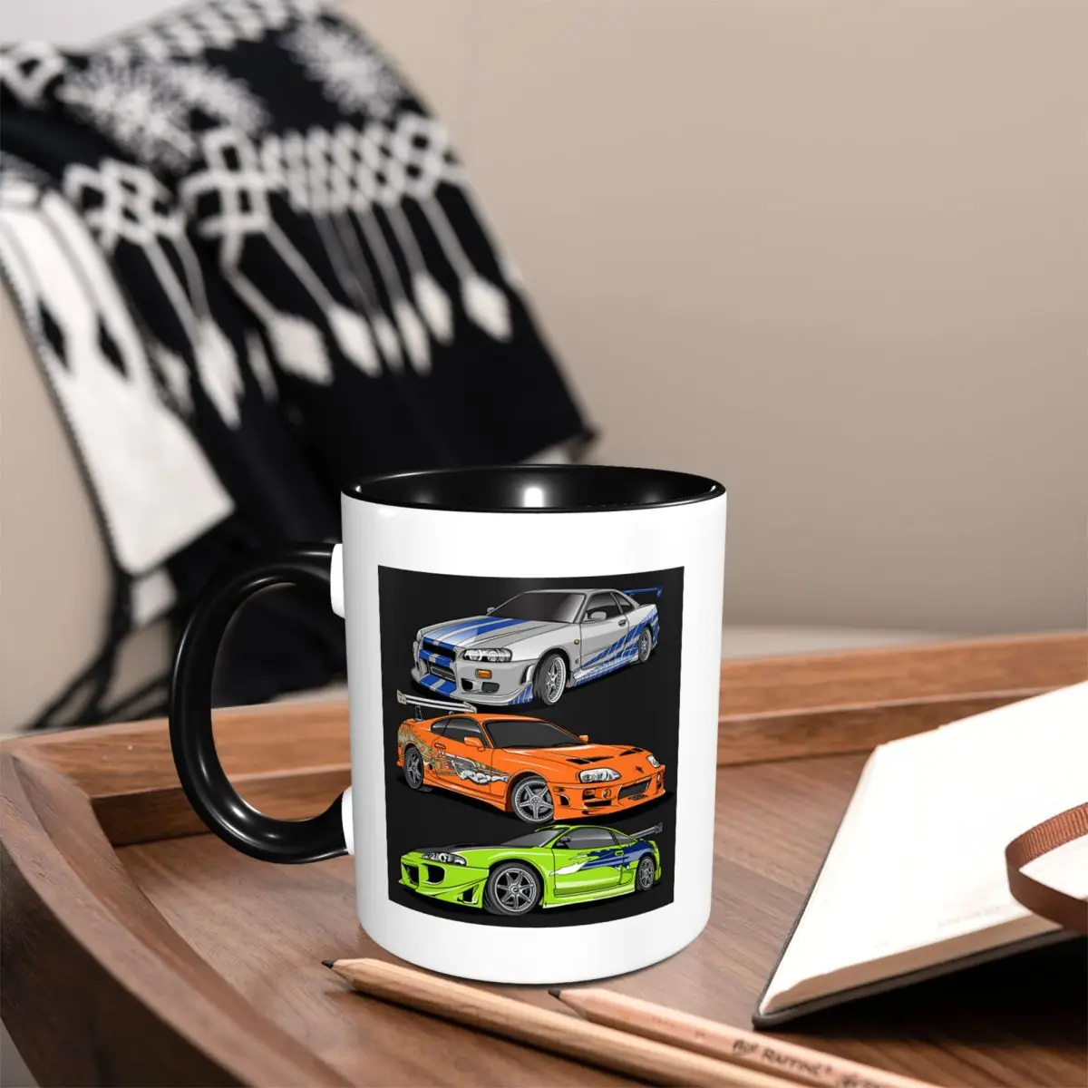 Movie Fast And Furious Brian O'connor Mug Funny Ceramic Coffee Cups Tea Mugs Milk Cup Drinkware Gift for Friends