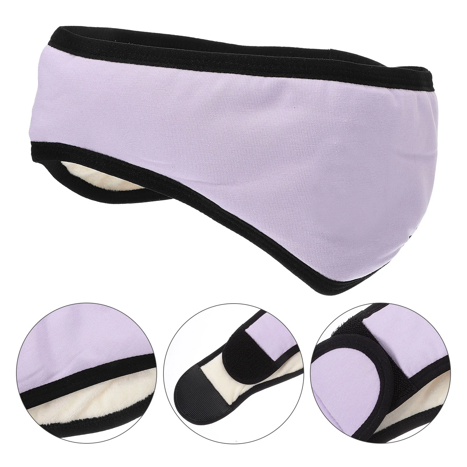 غطاء أذن للنوم قابل للتعديل من القطن اللدنة لتدفئة الأذن في الشتاء، عصابة رأس سميكة مريحة للرجال والنساء في الهواء الطلق #2