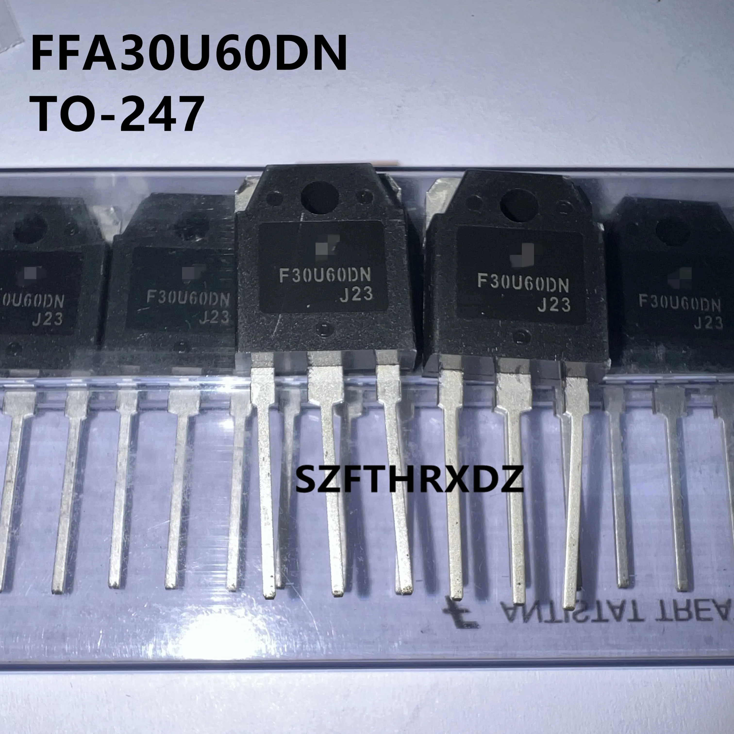 10pcs 100%  New Imported Original F30U60DN FFA30U60DN TO-3P fast recovery transistor 30A 600V