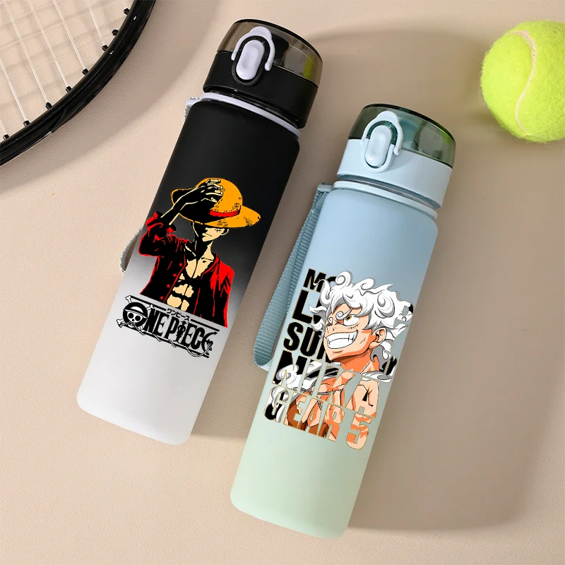 550ml ONE PIECE Water Bottle Nika Luffy Large Capacity Portable Outdoor Sports Childrens Drinking Water Cup Holiday Gifts Aldult