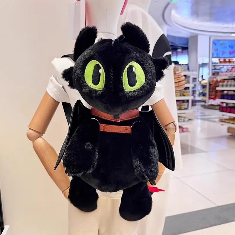 Beijing Film Park Toothless (Night Fury) Dinosaur-Themed Cartoon Plush Doll Backpack – Official Movie Souvenir