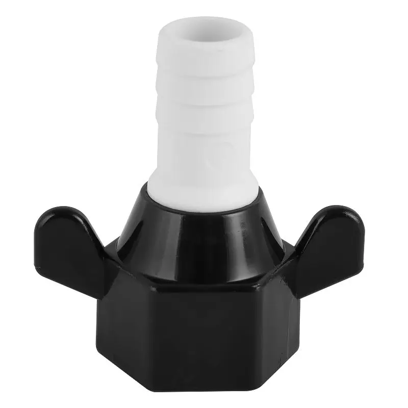 HSE Marine Hose Fitting Straight 90 Degree Elbow Barbed Connector with Wing Nut for Boat Bilge Pump Livewell Accessory