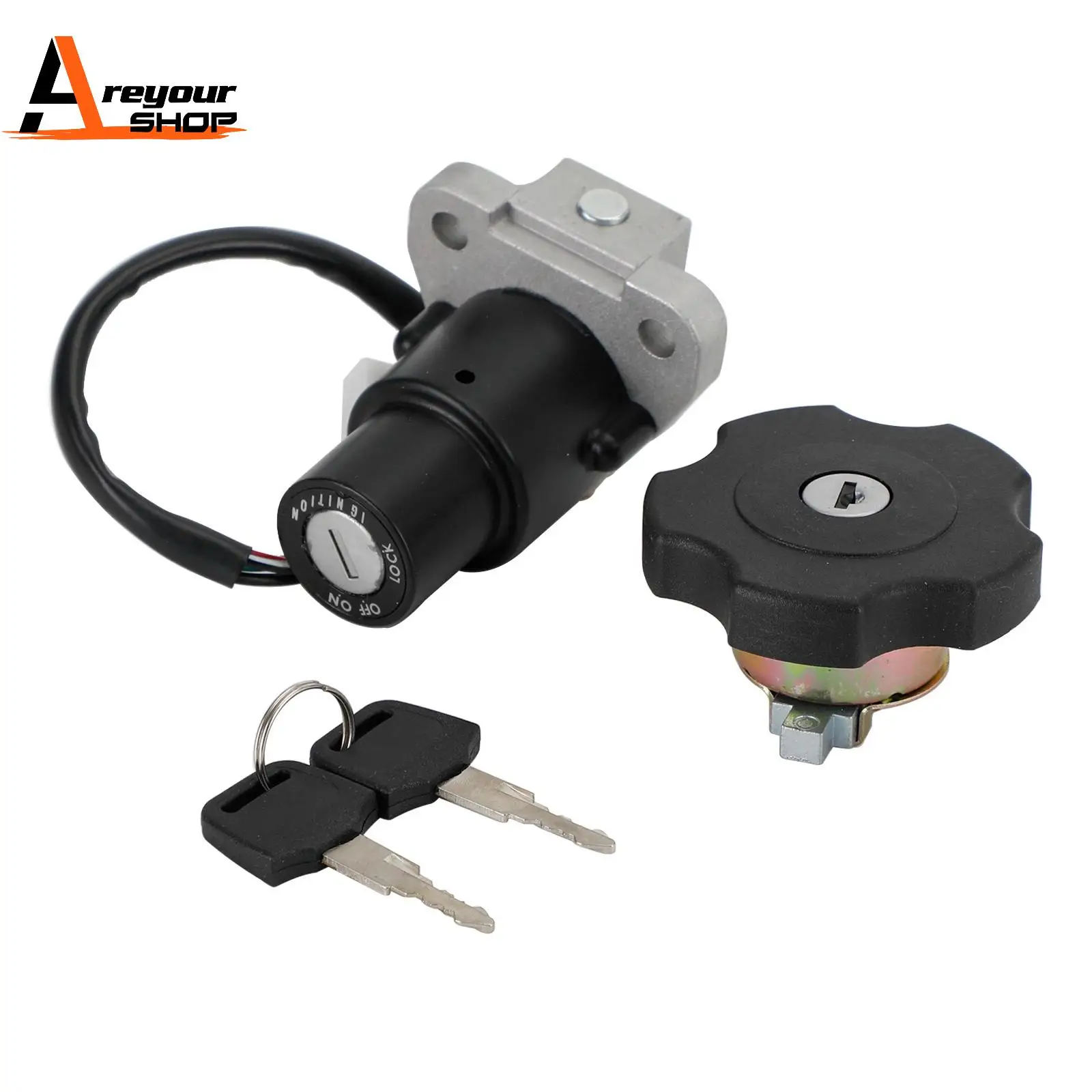 Ignition Key Switch Petrol Cap Lock for Pulse Adrenaline Sinnis Apache Blade 125