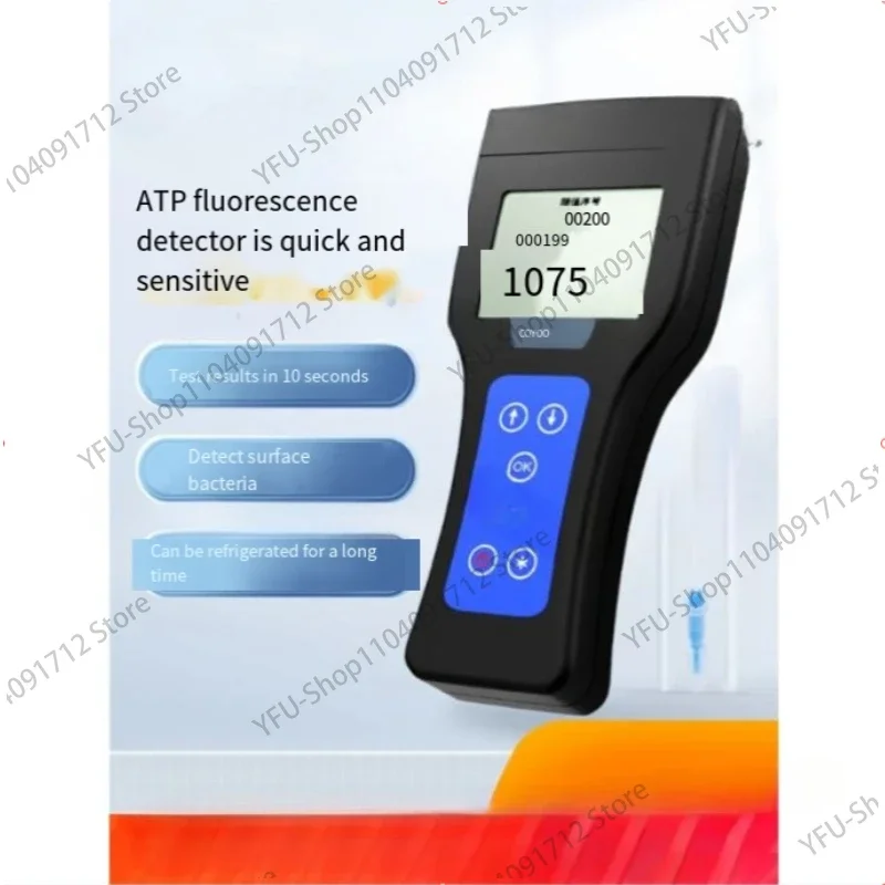 ATP fluorescence detector handheld school cafeteria medical cleanliness total number of colonies microbial bacteria detector