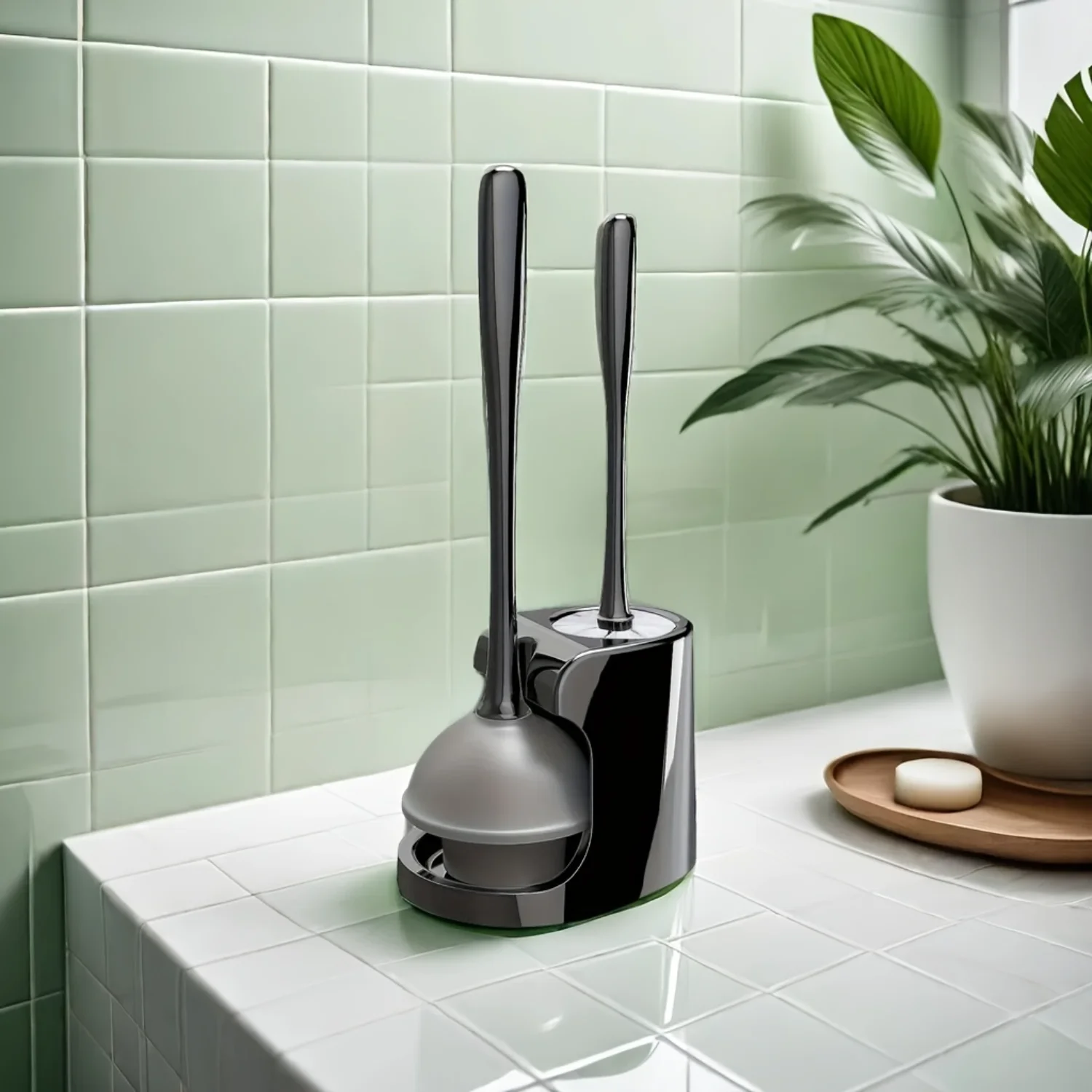 

Toilet Plunger And Bowl Brush Combo For Bathroom Cleaning, Toilet Dredge Toilet Dredge Cleaning Tools