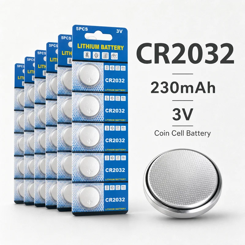 Lithium Coin Cell Battery CR2032 3V 230mAh 5-50PCS for Watch Calculator Toy Car Remote Control Button Battery Pack