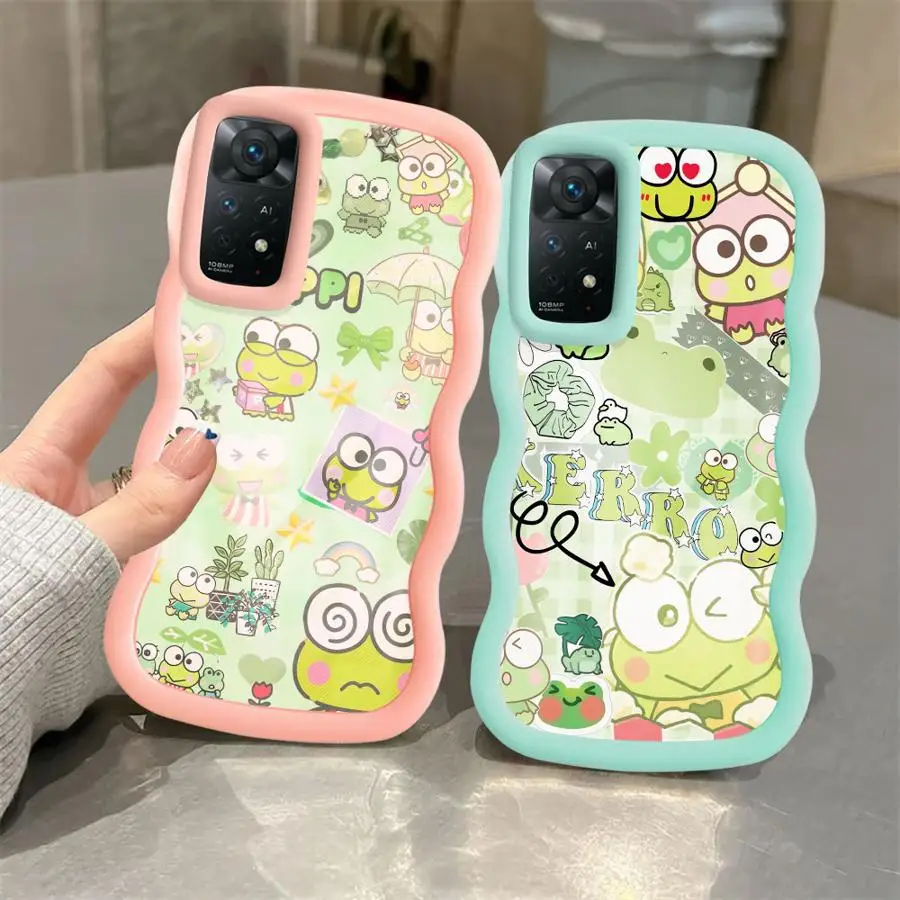 سانريو كيرو كيرو كيروبي غطاء هاتف ناعم لهاتف شاومي ريدمي نوت 13 برو بلس 9S 12 9 14 برو 10 10S 8 11 #6