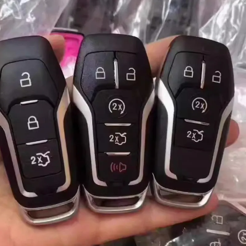 

3/4/5 кнопочный сменный чехол для дистанционного ключа автомобиля, корпус для Ford Explorer Edge F Series Truck Fusion Mustang 2013-2017
