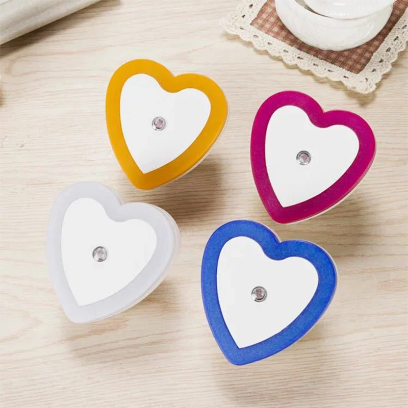 Love LED Small Night Light Intelligent Control Induction Heart-shaped Night Lamp