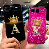 For Infinix Smart 10 Plus Case X6725B_C Cover Cute Initial Letters Soft Silicone Matte Phone Case For Infinix Smart 10Plus Funda
